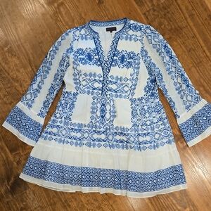 Hale Bob Cotton Voile Dress